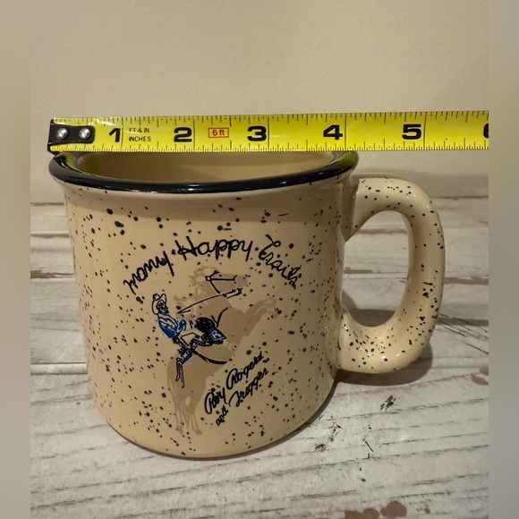 Many Happy Trails Roy Rogers Heavy Speckled Mug - Picture 8 of 8